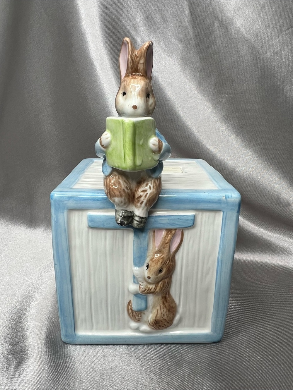 Vintage 1990 Ceramic Beatrix Potter Peter Rabbit Bank by Schmid